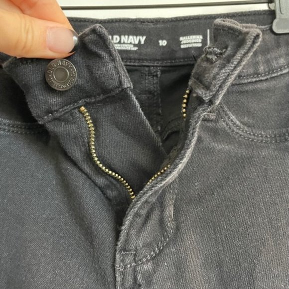 Old Navy Ballerina Jeggings Jeans Black Size 10 - Picture 3 of 5